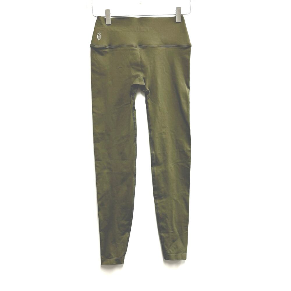 FP Movement Olive Back Seam Detail Leggings in Sz XS/S